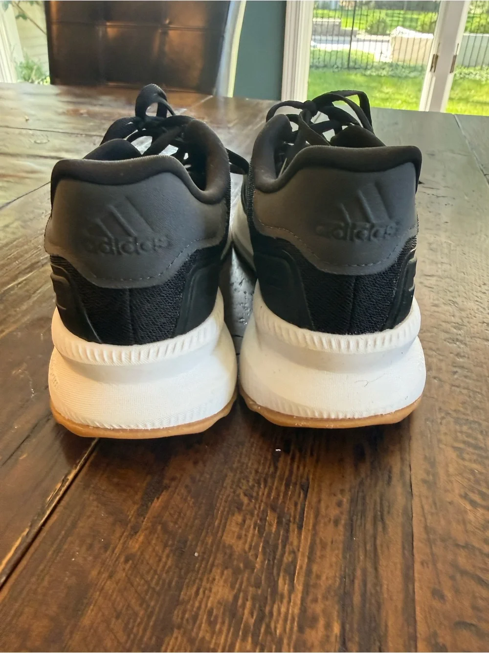 adidas Black Sneakers with White Midsole and Gum Outsole